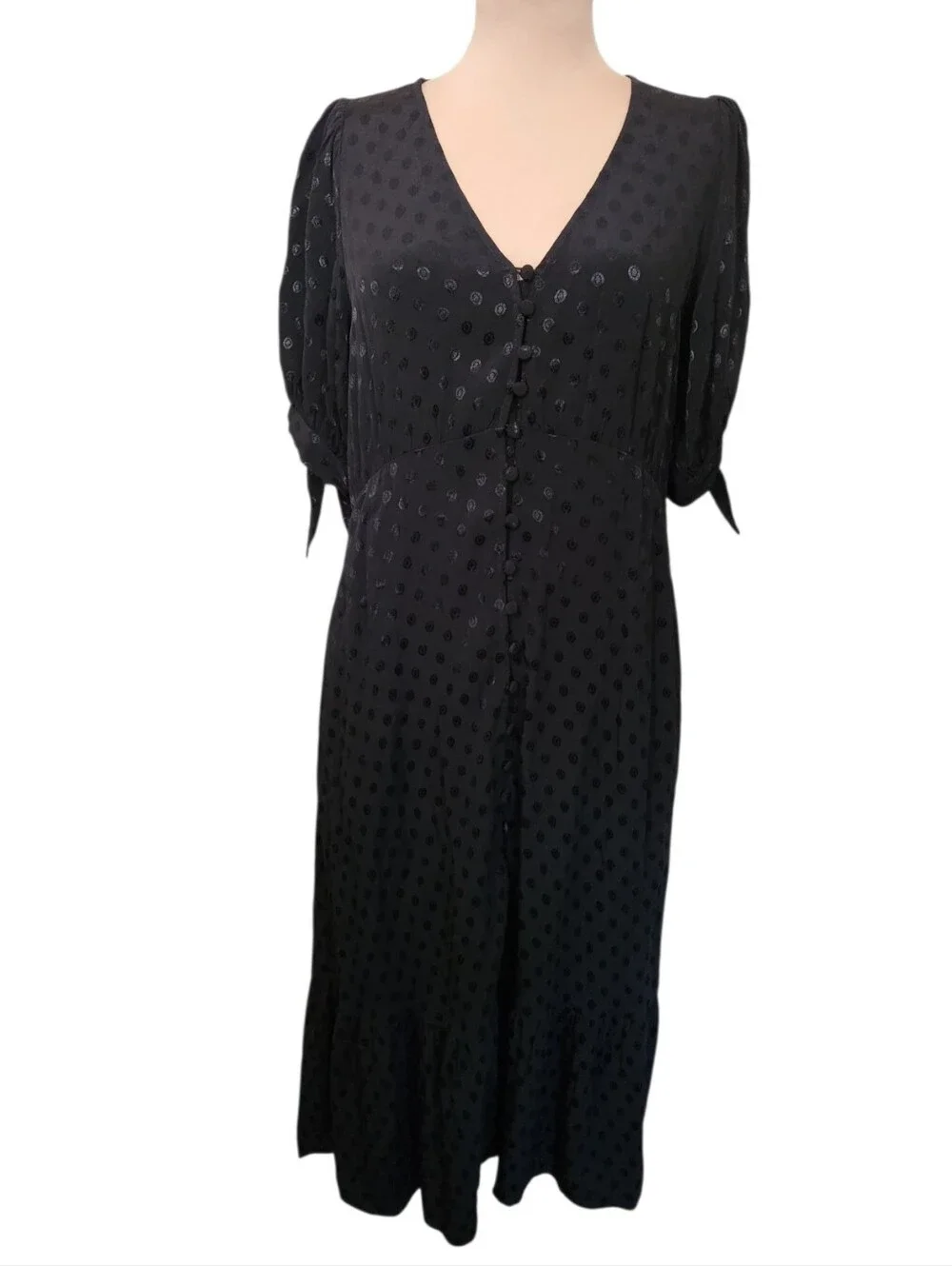 ANTHROPOLOGIE MAEVE Eudora PolkaDot Midi Dress - Size 6